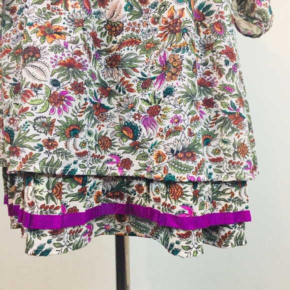 Anthropologie Floreat Floral Off Shoulder Dress 2 - Picture 6 of 8